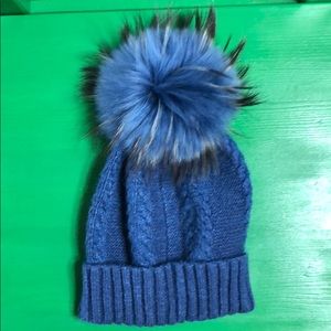 Real fox fur hat